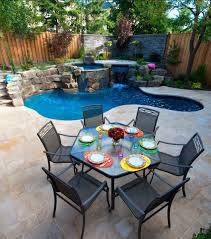 Shaped pool with hot tub. Backyard Small Pool With Hot Tub Novocom Top