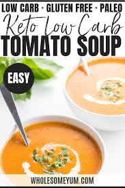 5 Ingredient Roasted Tomato Soup Recipe Low Carb Gluten Free Fresh Tomato Recipes Tomato Soup Easy Dinner Recipes Healthy Low Carb