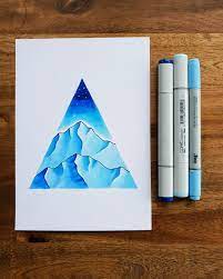 December S Copiccolors Immediately Reminded Jasperfoxdesign Of Glaciers Mountains And The Chang Copic Marker Art Markers Drawing Ideas Copic Marker Drawings