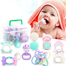 Rattle Baby Toys 9pcs In 2020 Newborn Toys Baby Toys Rattles Baby Toys