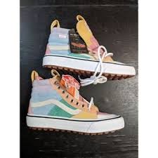 I bought these for my 11 year old son who is in that tricky place between kids sizes and men's sizes. Vans Shoes Vans Sk8hi Pastel Mte 2 Dx Womens 8 New Poshmark