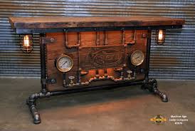This Design Is Made To Order And Will Take About 2 Weeks To Build And Ship Each Lamp Table Has A Un Vintage Industrial Furniture Barn Wood Antique Barn Wood