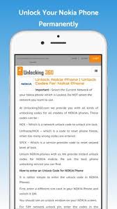 How to unlock a nokia 108 x5 phone without the password. Unlock Nokia Phone Unlocking360 Com For Android Apk Download