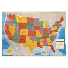 Maps should be placed into the lowest category applicable, and also by year Bulk Teaching Tree Wall Maps Of The Usa 28x40 In Dollar Tree