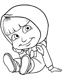 Coloriage De Masha Reflechi Coloriage masha and the bear masha et michka logo. coloriage de masha reflechi