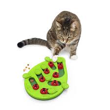 Cat amazing sliders interactive treat puzzle. Nina Ottosson Buggin Out Treat Dispensing Cat Toy Green