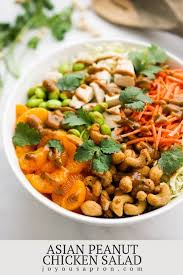 Asian Peanut Chicken Salad Recipe In 2020 Healthy Dinner Salads Dinner Salads Salad Dishes