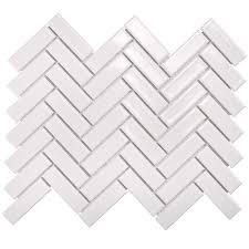 They can be ceramic, porcelain tile is a single piece of material (ceramic, porcelain, natural stone, etc.) cut in a uniform shape that can be arranged in different patterns to cover a surface. Decor8 Tiles 247 X 318 X 6mm White Gloss Herringbone Ceramic Mosaic Tile Bunnings Australia