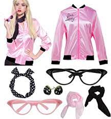 Pink ladies grease costume ideas. Amazon Com Pink Ladies Costume Grease Clothing Shoes Jewelry