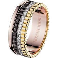 Boucheron Quatre Classique 18ct Yellow Gold White Gold Pink Gold And 4 820 Liked On Polyvore Featuring Men S Fashion Men S Jew Joias Tatoo Maquiagem