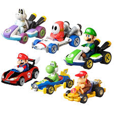 Mario kart 64 está en los top más jugados. Mario Kart Hot Wheels Mix 4 2021 Vehicle Case