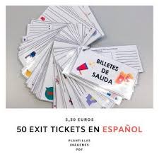 Exit Tickets Para Clase De Ele E Ingles El Tarro De Los Idiomas Recursos Educativos Desc Boletos De Salida Juegos Para Aprender Ingles Tipos De Evaluacion