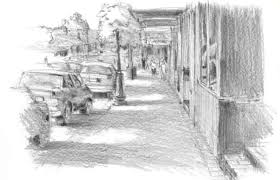 Draw A Street Scene With One Point Perspective Perspective Artists One Point Perspective Point Perspective