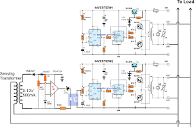 The Following Post Shows How A Full Bridge 1 Kva Inverter Circuit Can Be Built Using 4 N Channel M Electronic Circuit Projects Circuit Projects Circuit Diagram