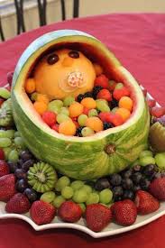Watermelon Baby Cradle Recipe Baby Shower Fruit Baby Fruit Watermelon Baby