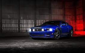 Ford Mustang Blue Wallpaper Ford Mustang Car Ford Mustang Mustang