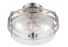 Patriot Lighting Joska Brushed Nickel 2 Light Semi Flush Mount Ceiling Light At Menards