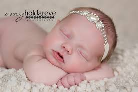 Buy Stunning Fit for a Queen Newborn Pearl Rhinestone Tie Back Baby  Headband Halo Baby Crown Photo Prop Online in India