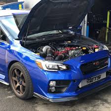 New to the group! This is my 2017 sti. Fully build with stage 4 closed deck  with 12 head studs on rotated 6266. Made 610whp on 35psi and just over 700  with