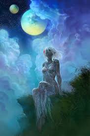 Two Moons By Anndr On Deviantart Fantasy Artwork Art Dark Elf