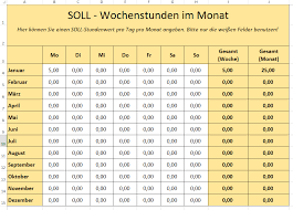 Arbeitsstunden 2021 bayern / feuerwehr ochsenfeld. Arbeitsstunden Rechner In Excel Fur Die Planung Der Einzelnen Mitarbeiter