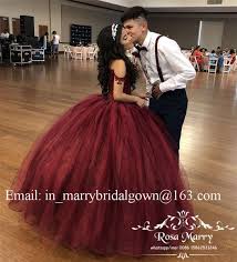 Burgundy Sweet 16 Masquerade Quinceanera Dresses 2018 Off Shoulder Ball Gown Vintag 15 Dresses Quinceanera Red Quinceanera Dresses Burgundy Quinceanera Dresses