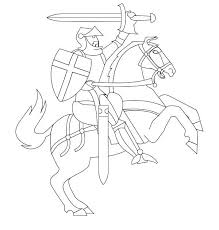 Selecão de desenhos, com os melhores personagens para pintar e se divertir. Cavaleiros Para Colorir 5