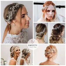 How to make bridal headpieces. Buy Sweetv Crystal Bridal Headpiece Silver Wedding Headband For Brides Pearl Hair Vine Rhinestone Hair Accessories For Women Online In Taiwan B07blr1l1h