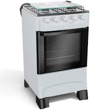 Fogão 4 Bocas Mueller MFI4BB com Acendimento Automático - Branco