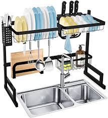 amazon.com: soledi over sink dish rack