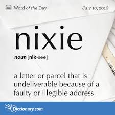 Nixie Great Word For The U S Postal Service This Word Has German Origins Weird Words Uncommon Words Unusual Words