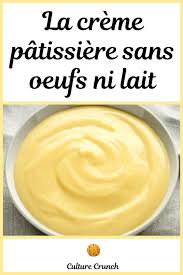 Creme Patissiere Sans Oeufs Ni Lait La Recette Facile En 2020 Creme Patissiere Sans Oeuf Recette Facile Recette