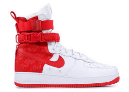 Sf Air Force 1 High University Red Nike Ar1955 100 White University Red University Red Flight Club