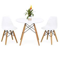 Best Choice Products Kids Mid Century Modern Mini Eames Style Dining Room Round Table Set Kids Table And Chairs Small Table And Chairs Modern Dining Table Set