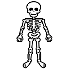 This coloring page is free for your use. 15 Best Skeleton Coloring Pages For Your Toddler