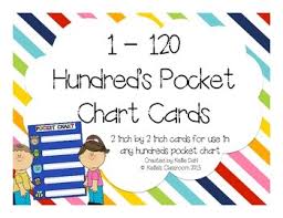 1 120 hundred pocket chart cards