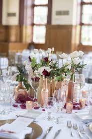 Diy wedding centerpieces don't have to be cheap and unauthentic. Romantic Rose Gold Diy Wedding Centerpieces By Simply Handmade
