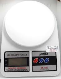 Pesa hasta 5 kg., escalado de 1 gr. Balanza De Cocina Digital Sf 400 Makao De 1g A 3kg