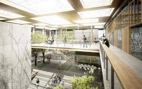 Gallery Of Miba Architects University Of Cyprus Medical School Proposal Combines Lab And Social Space 1 Social Space Architecture Healthcare Architecture Campus Design