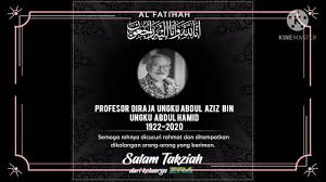 While no one can deny the professor's contribution to the country, many netizens are unhappy with the name change. Professor Diraja Ungku Aziz Ungku Abdul Hamid Meninggal Dunia Youtube
