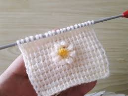 Tunus Isi Pitircik Papatya Modeli Youtube Baby Knitting Patterns Orgu Desenleri Tig Isleri
