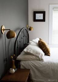Black Accent Walls For The Home Domino Wall Lights Bedroom Wall Sconces Bedroom Bedroom Wall