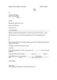 Bank account closing letter sample. Top Samples Letter To Close Bank Account Free To Download In Pdf Format