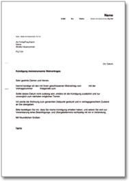 § 573c abs.1 s.1 bgb sieht vor, dass ein mietverhältnis durch eine kündigung, die dem vermieter spätestens am dritten werktag eines kalendermonats zugeht, zum ablauf des übernächsten monats beendet werden kann. Fristlose Kundigung Durch Den Mieter Ch Musterbrief Download