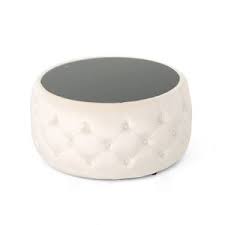 Find coffee table with ottomans underneath. Chana Glam Coffee Table Ottoman Beige Christopher Knight Home Target