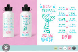 (free cut file) color changing mug and wine glass using cricut explore or silhouette cameo. Instant Mermaid Water Bottle Tracker Graphic By Thejaemarie Creative Fabrica In 2020 Mermaid Water Bottle Water Bottle Tracker Kids Water Bottle Vinyl