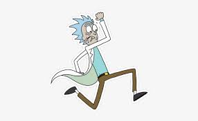 Rick and morty is an american animated cartoon for adults created by justin roiland and dan harmon for blockbuster programming late at night in cartoon. Rickrunning Rick And Morty Rick Body 424x440 Png Download Pngkit