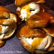 Caramel Chocolat Profiteroles Caramel Au Beurre Sale Idee Recette Dessert Profiteroles Recette Sucre Glace