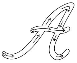 Moldes de letras cursivas del abecedario mayúsculas y minúsculas. Cursiva Mayuscula Lengua Espanola