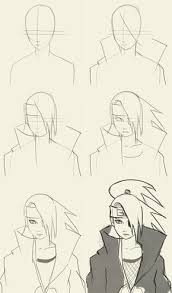 How To Draw Deidara From Naruto Manga Naruto Drawings Naruto Sketch Naruto Drawings Easy
